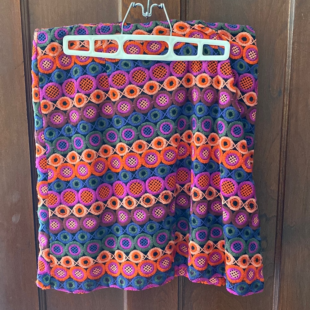 Multicolored Hutch (Anthropologie) mini-skirt, size 6